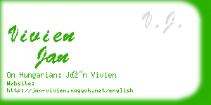 vivien jan business card